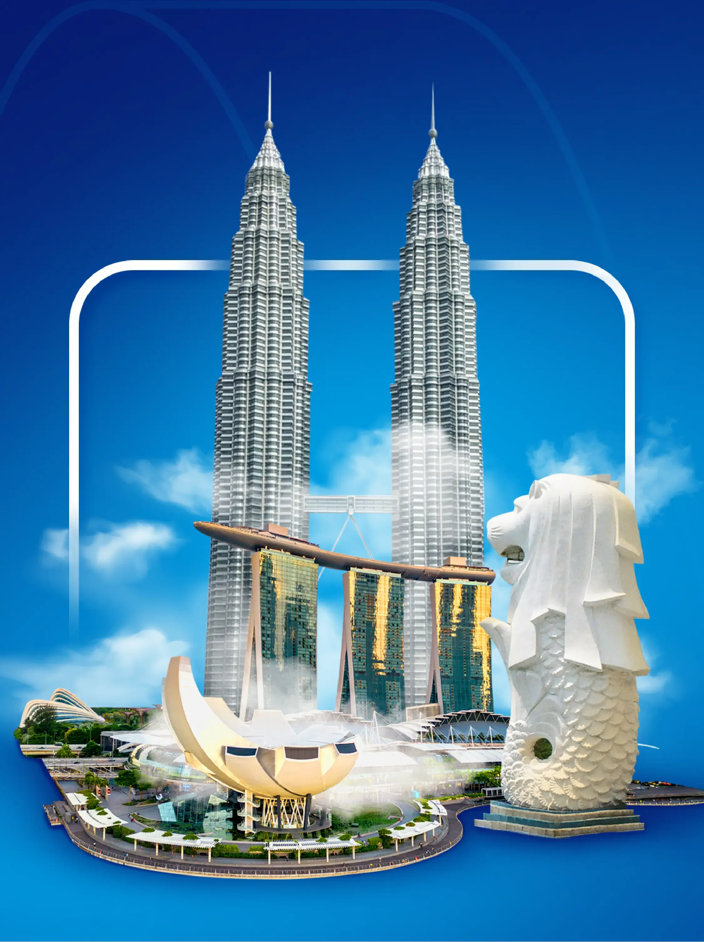 Thumbnail Paket Tour 2 Negara Malaysia dan Singapura. (4 Hari 3 Malam)