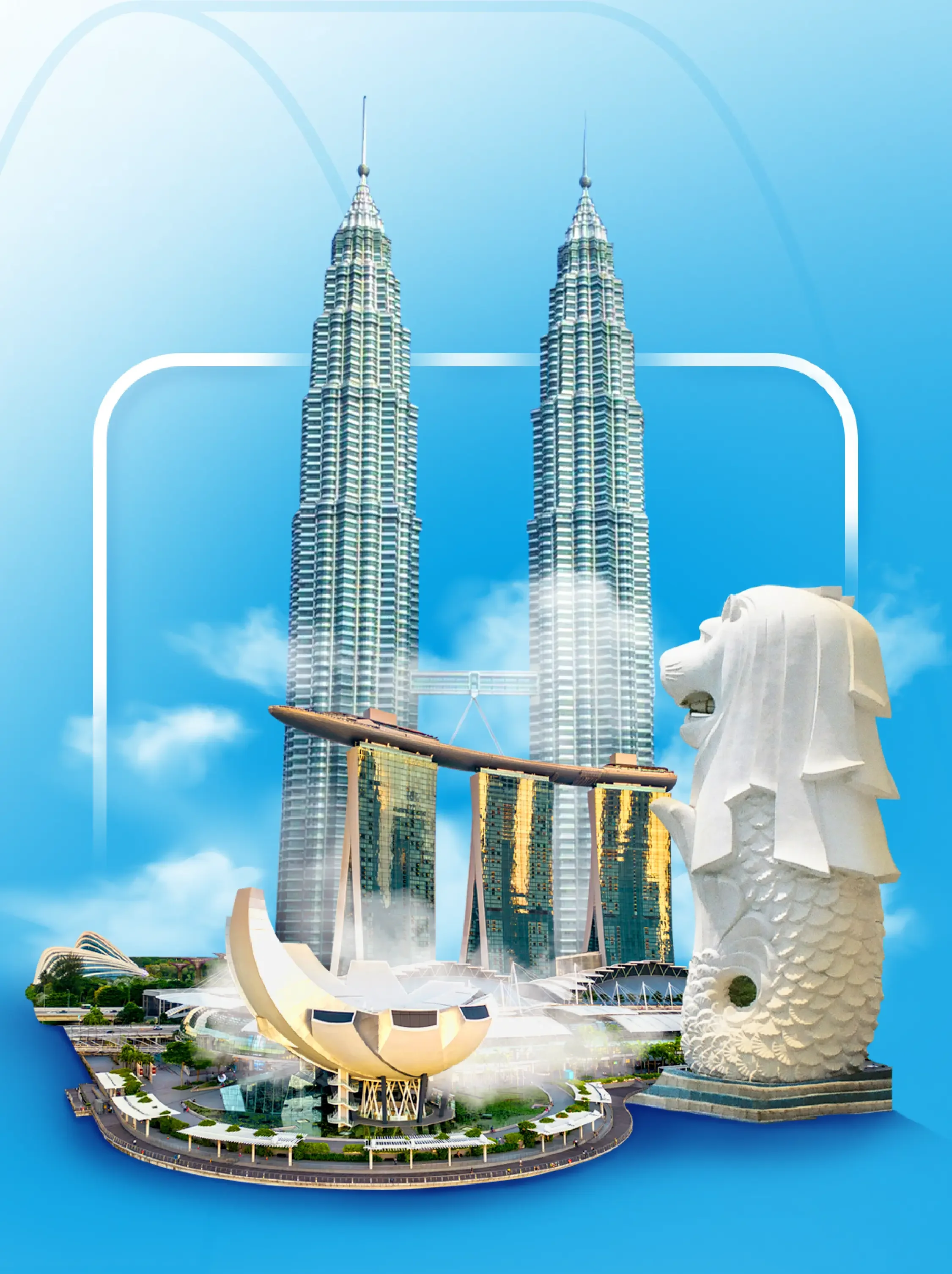 Thumbnail Paket Tour 2  Negara Malaysia dan Singapura. (3 Hari 2 Malam)