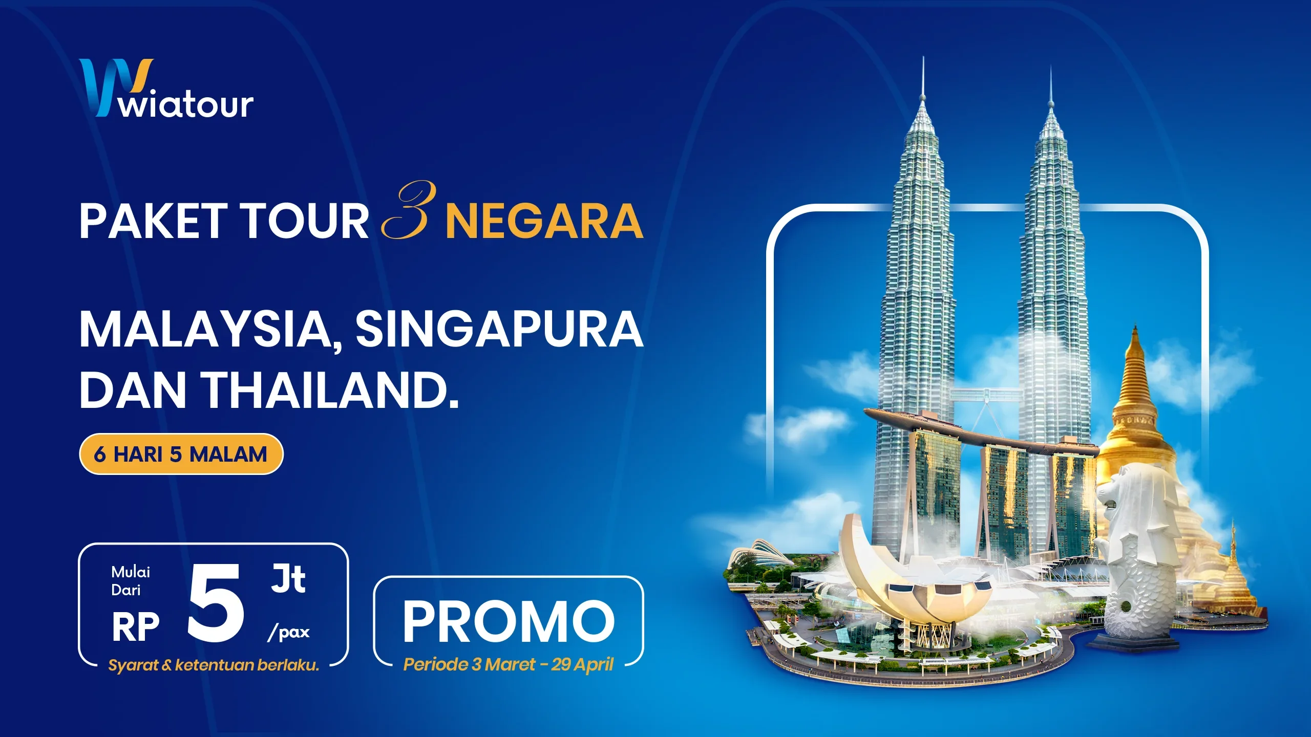 Thumbnail paket 3 negara 6 hari 5 malam